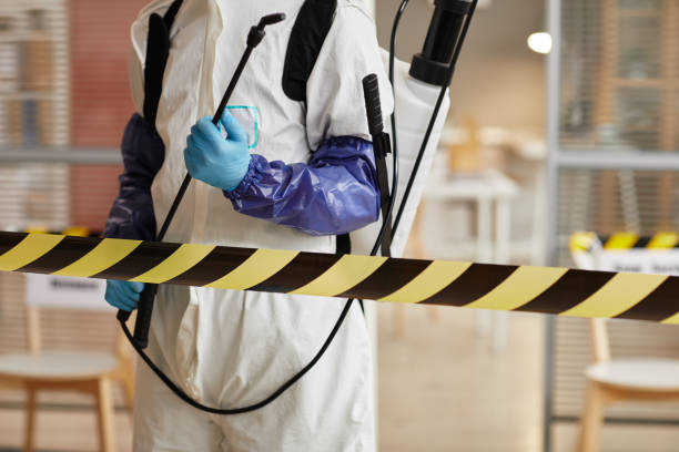 Professional Biohazard Cleanup technician working in Baytown, TX